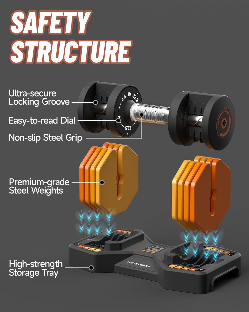 Adjustable Dumbbells Set