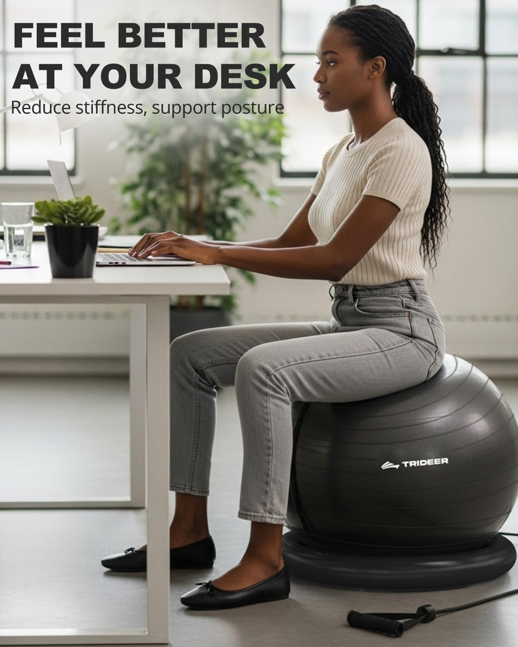 Trideer Exercise Ball Chair