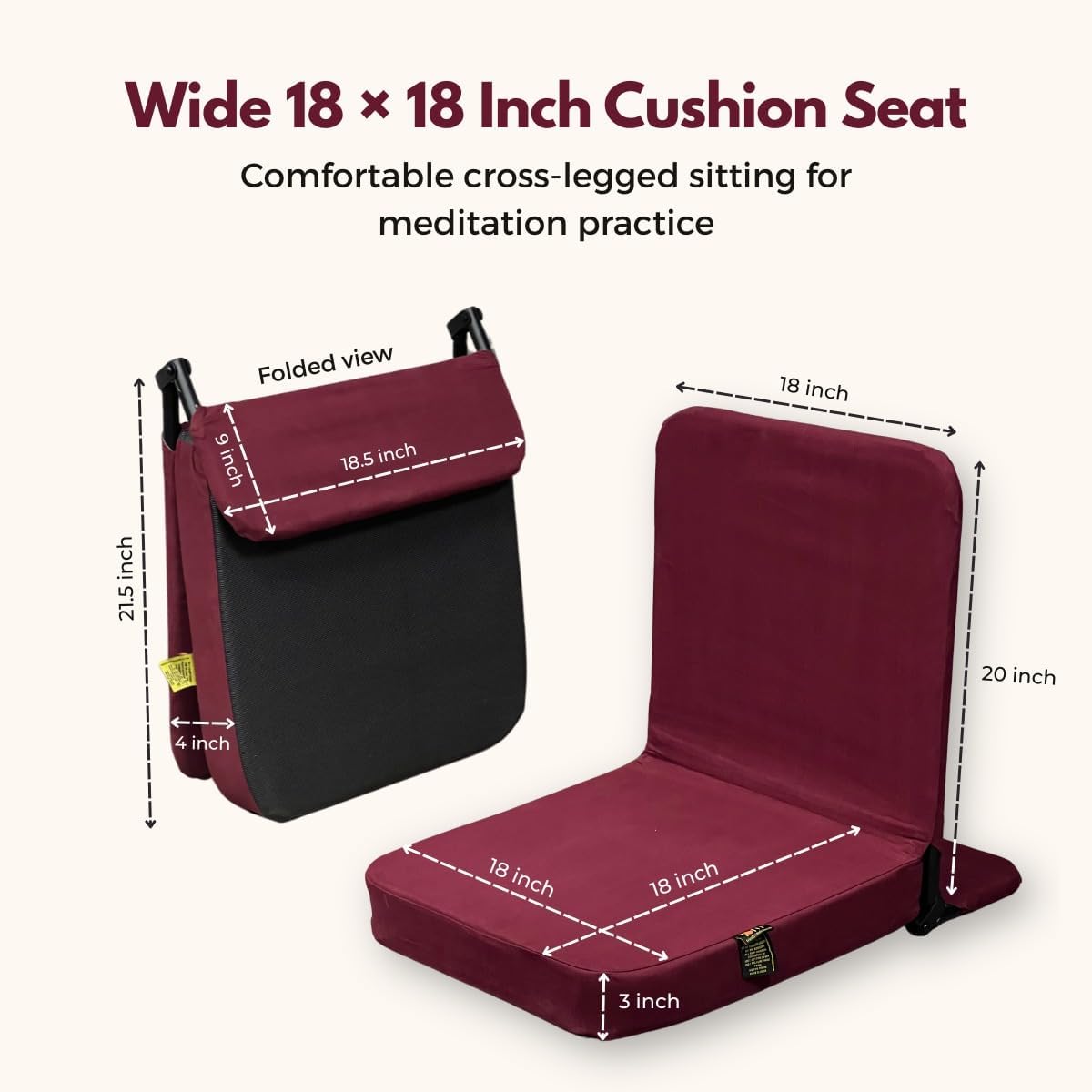 Friends Of Meditation Back Jack Meditation Chair