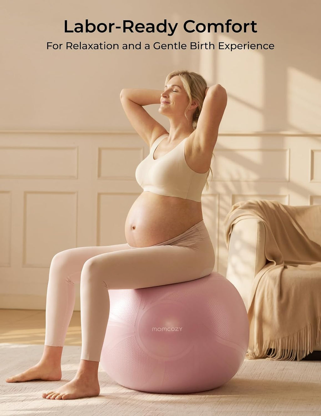 Momcozy BirthEase Pregnancy Ball Set
