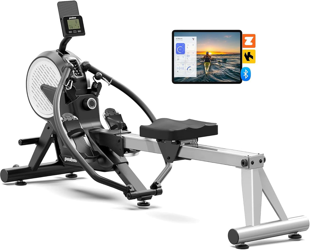 Dual Resistance Foldable Rowing Machine