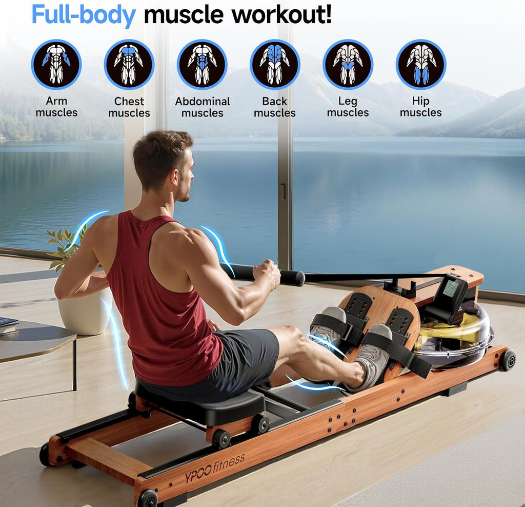 Foldable Magnetic Home Rowing Machine