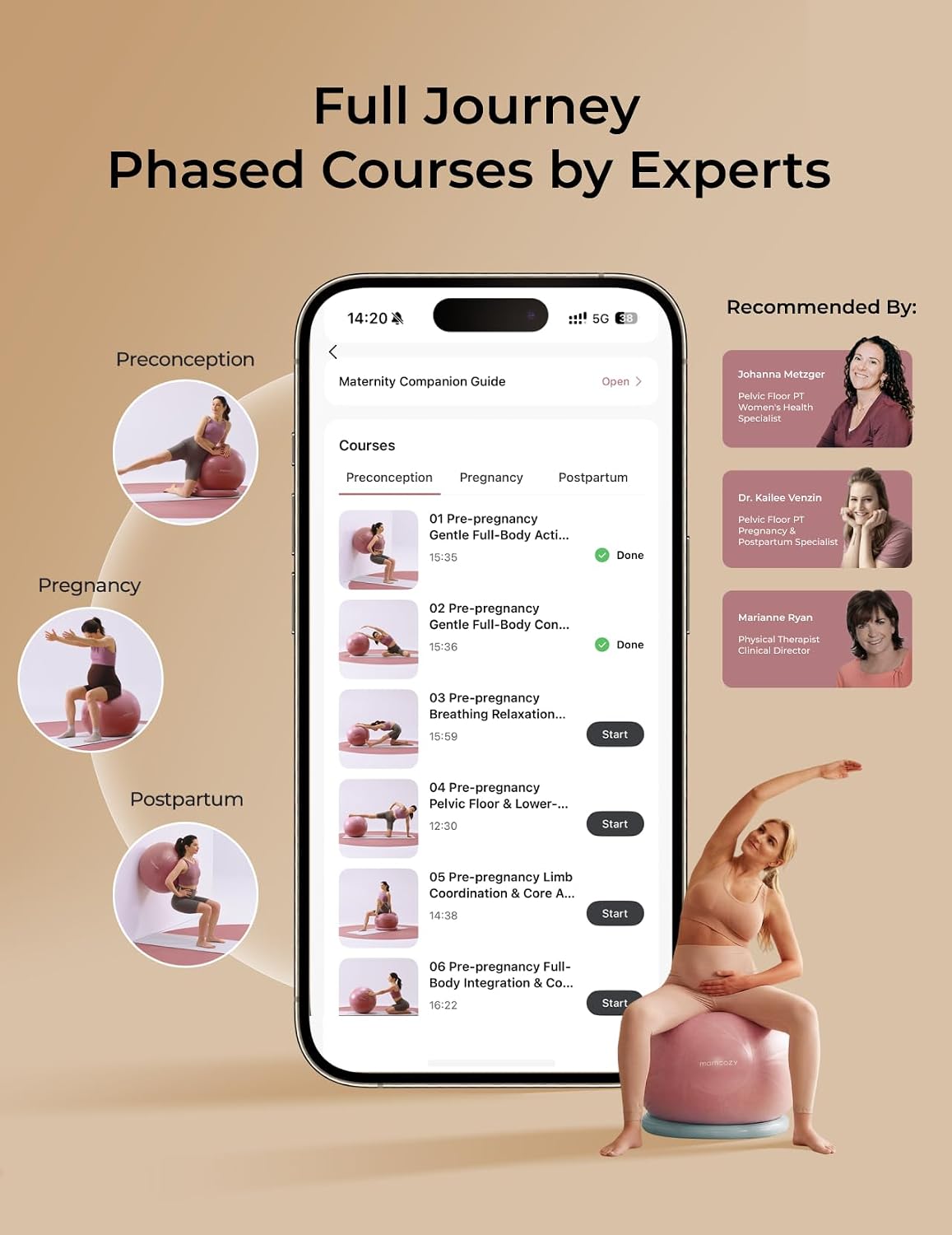 Momcozy BirthEase Pregnancy Ball Set