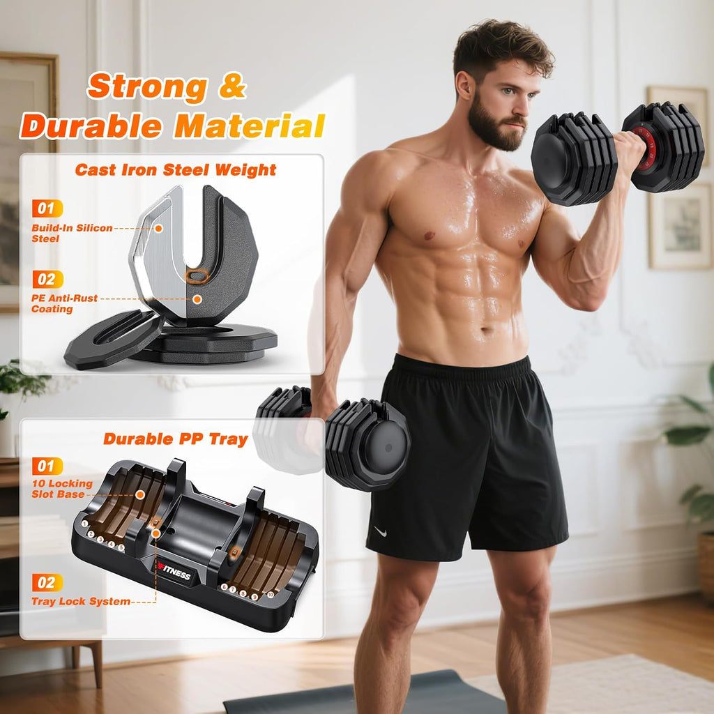 XDDIAS Adjustable Dumbbells Set of 2