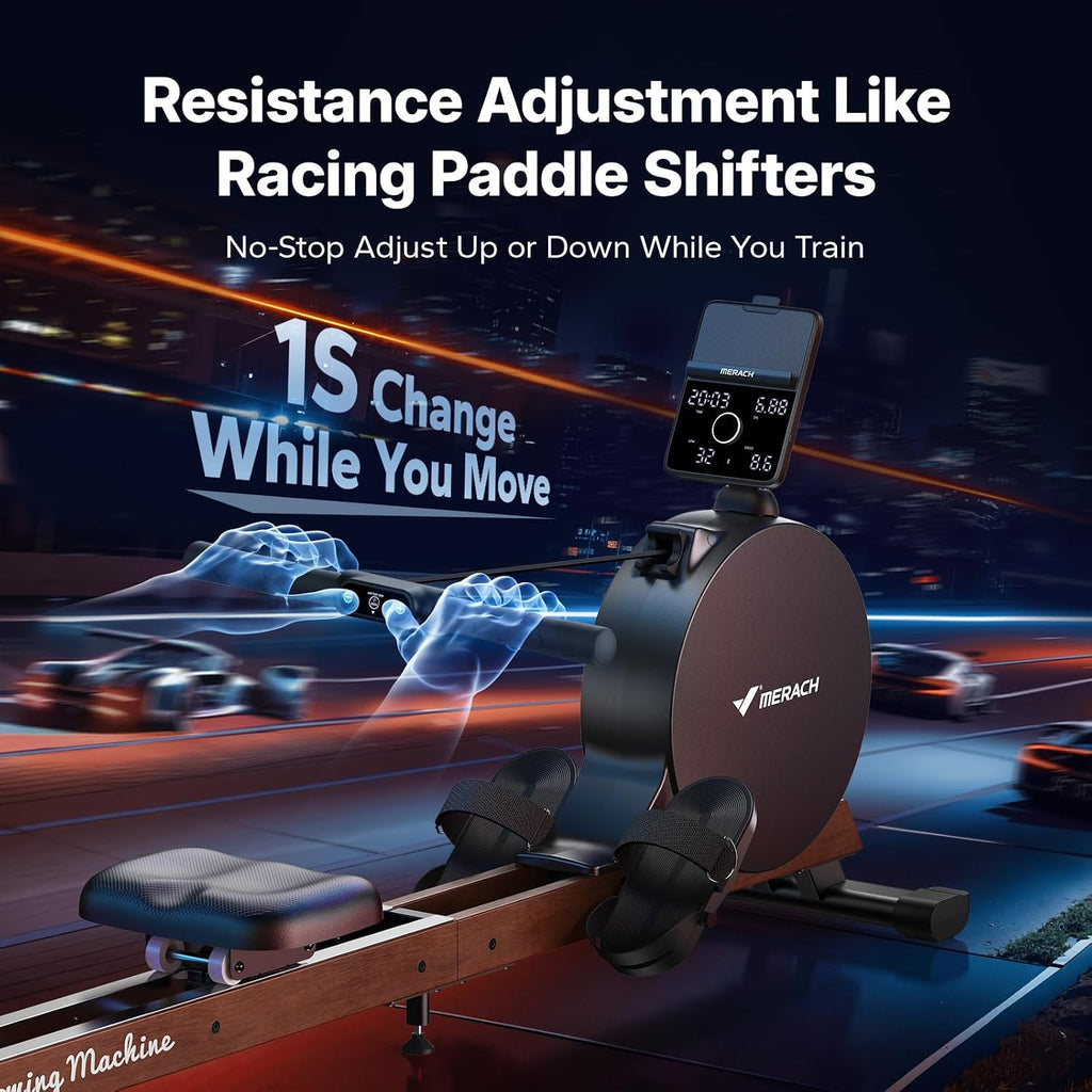 Pro-Grade Smart Magnetic Rowing Machine