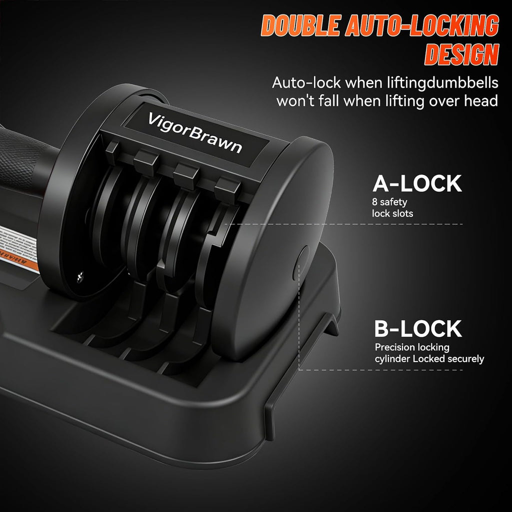 Adjustable Dumbbell Set 2-in-1 Weights