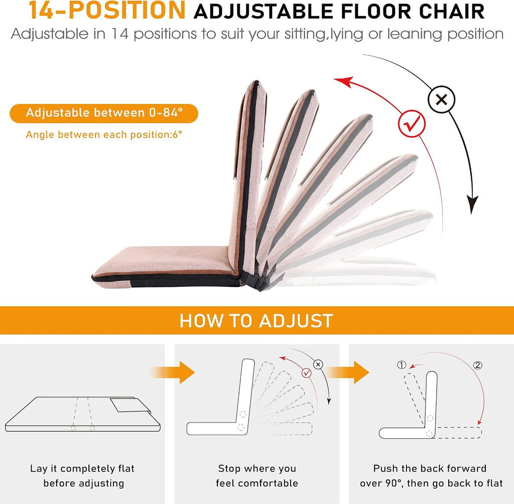 Floor Chair with Back Support