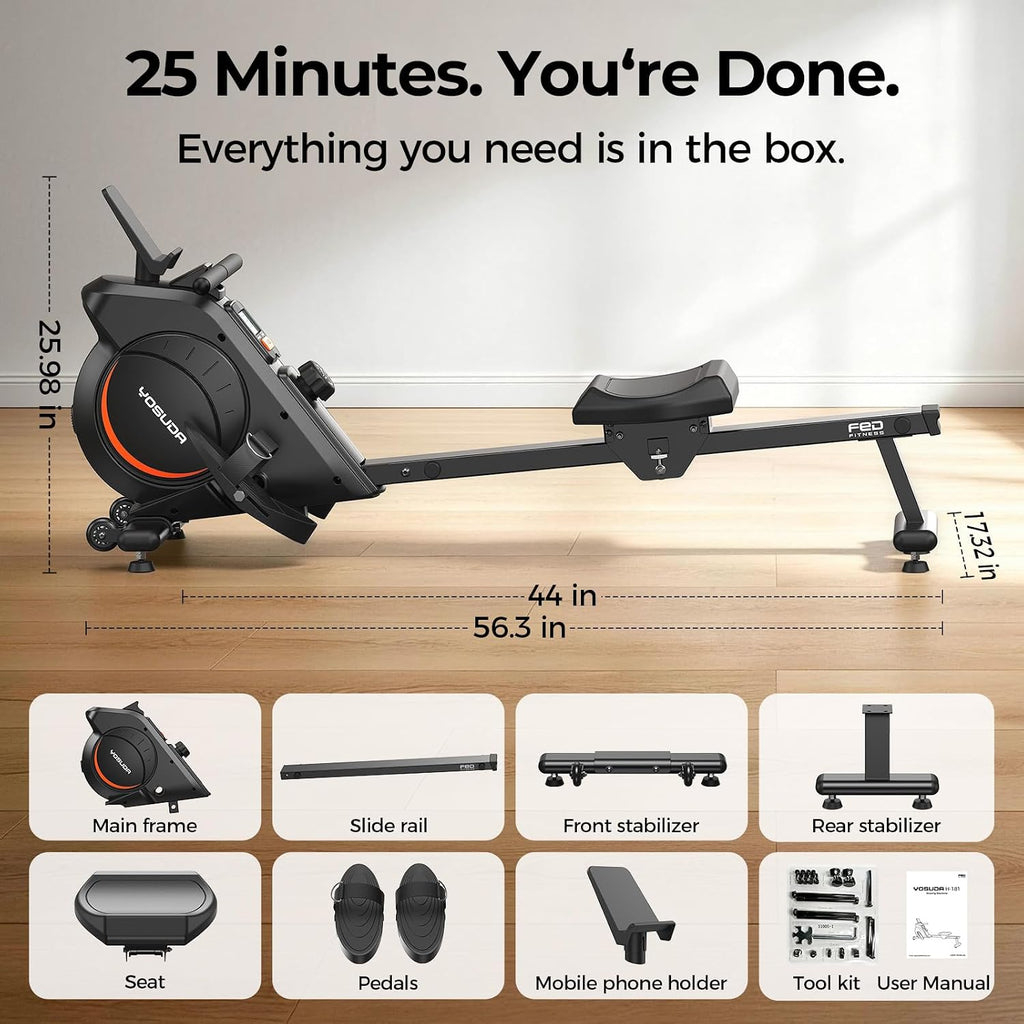 Magnetic Home Rowing Machine