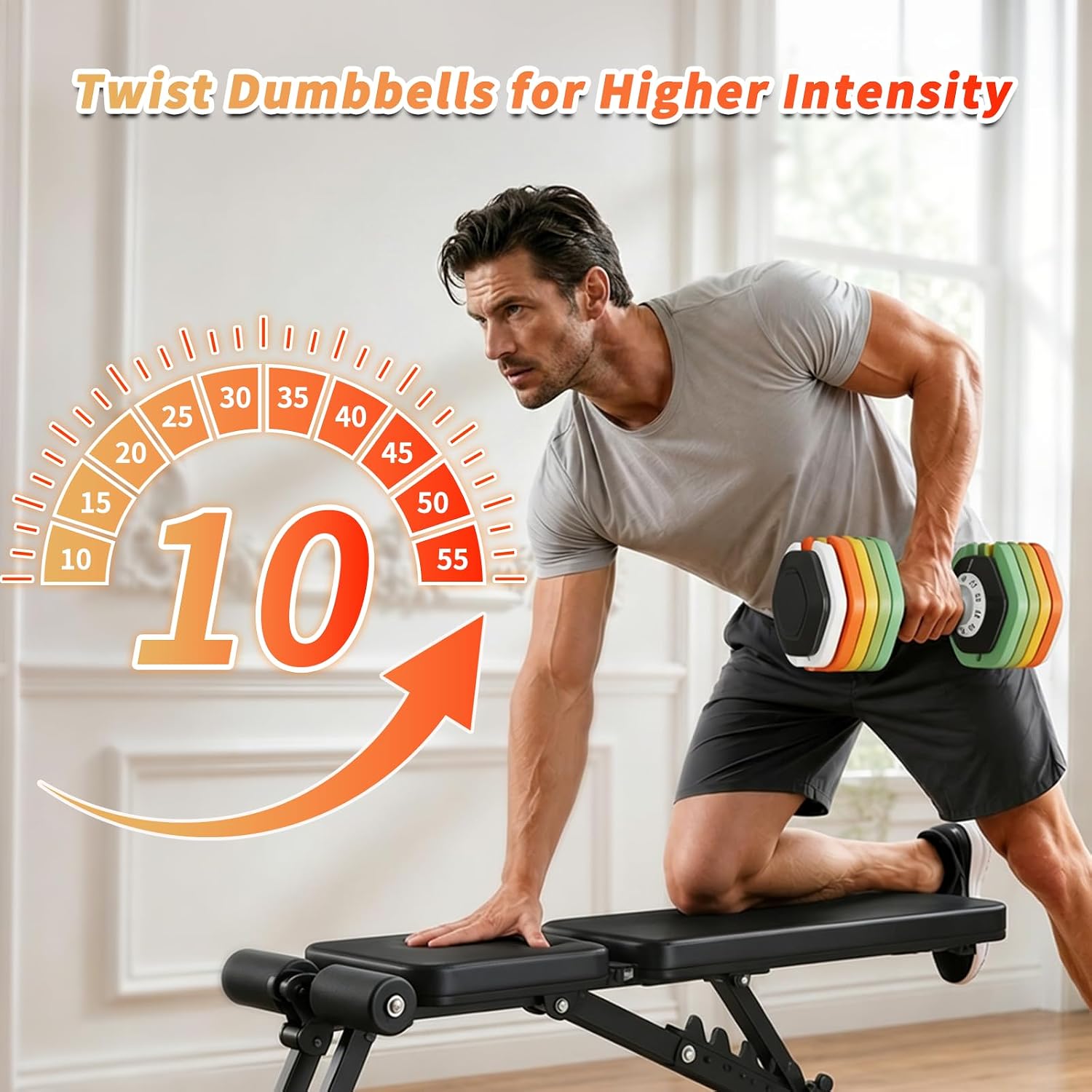 Adjustable Dumbbells Set Pair