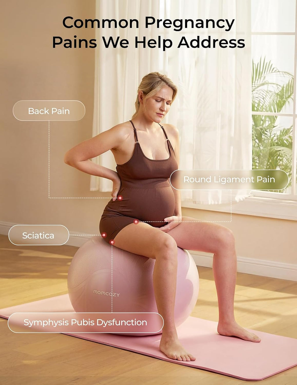 Momcozy BirthEase Pregnancy Ball Set