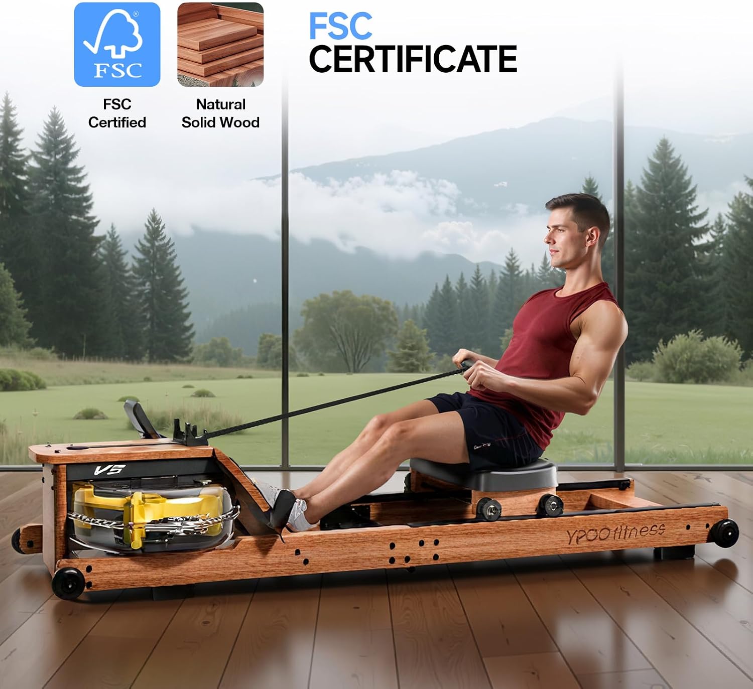 Foldable Magnetic Home Rowing Machine