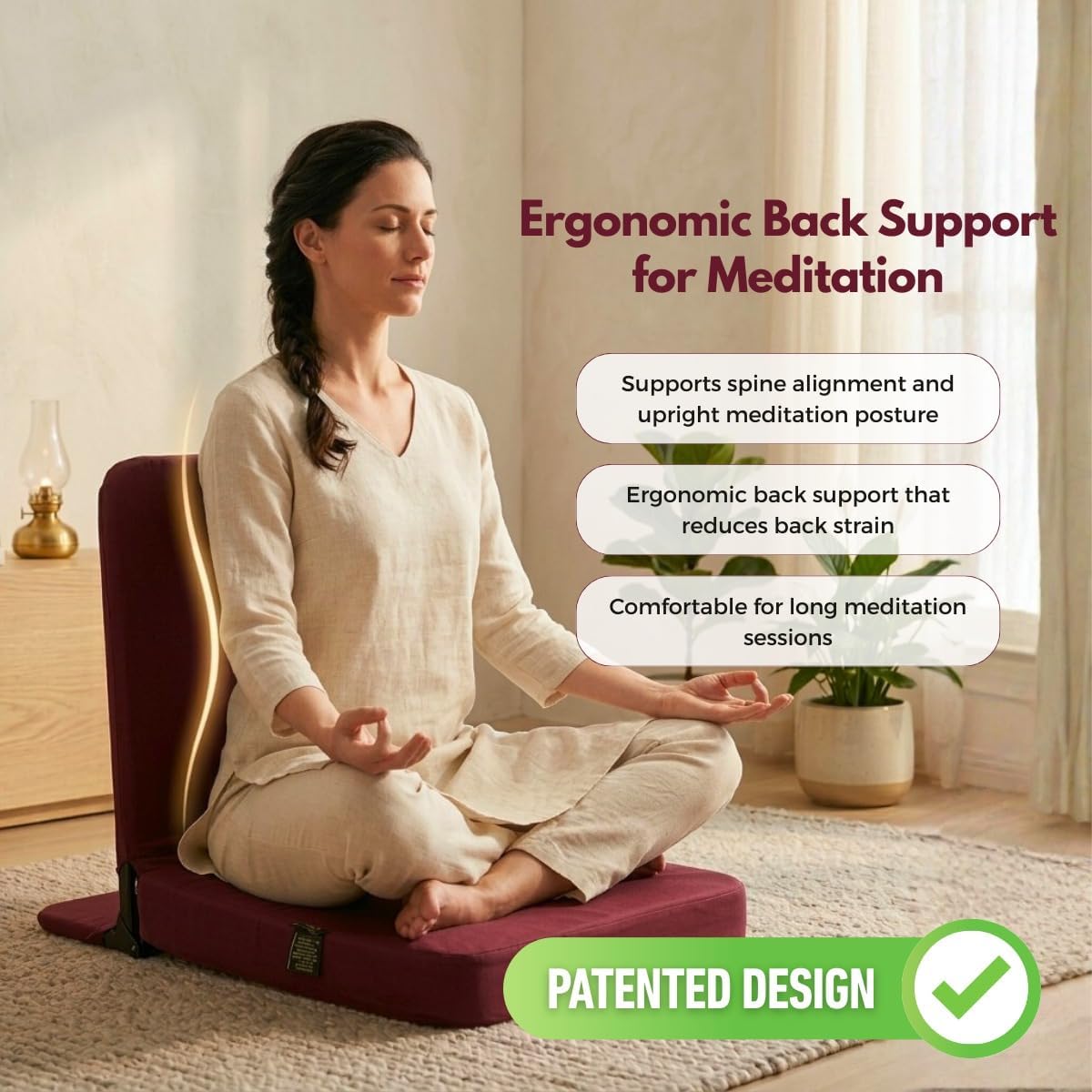Friends Of Meditation Back Jack Meditation Chair