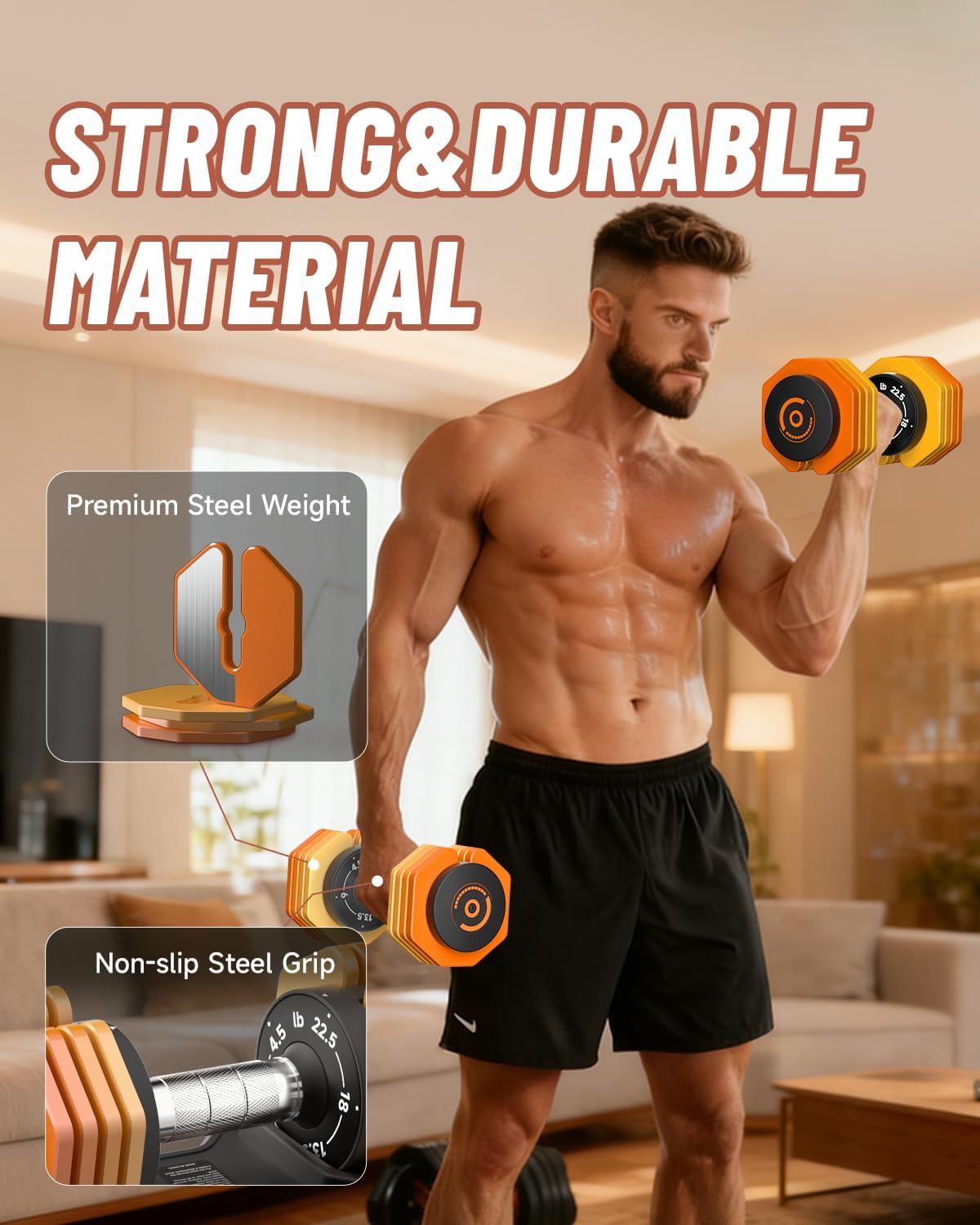 Adjustable Dumbbells Set