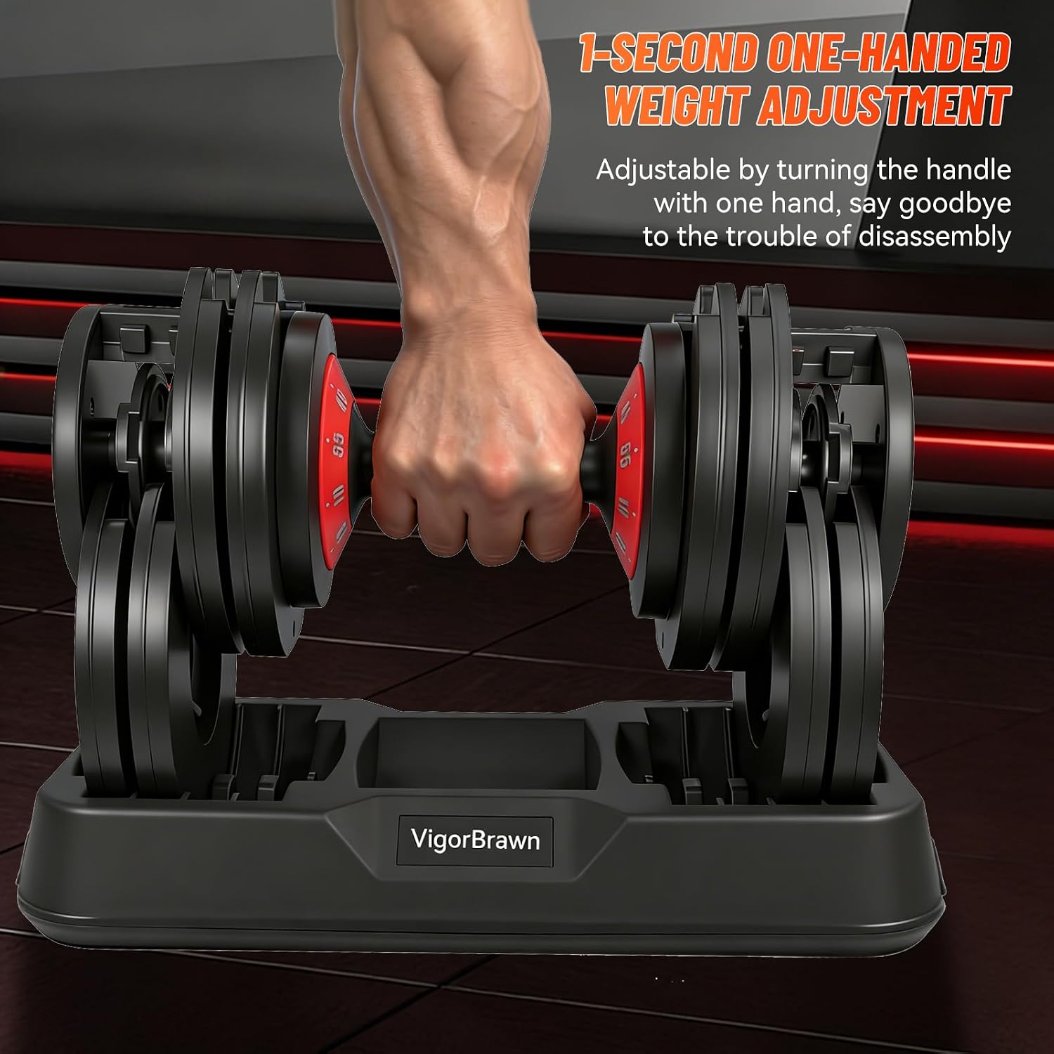 Adjustable Dumbbell Set 2-in-1 Weights