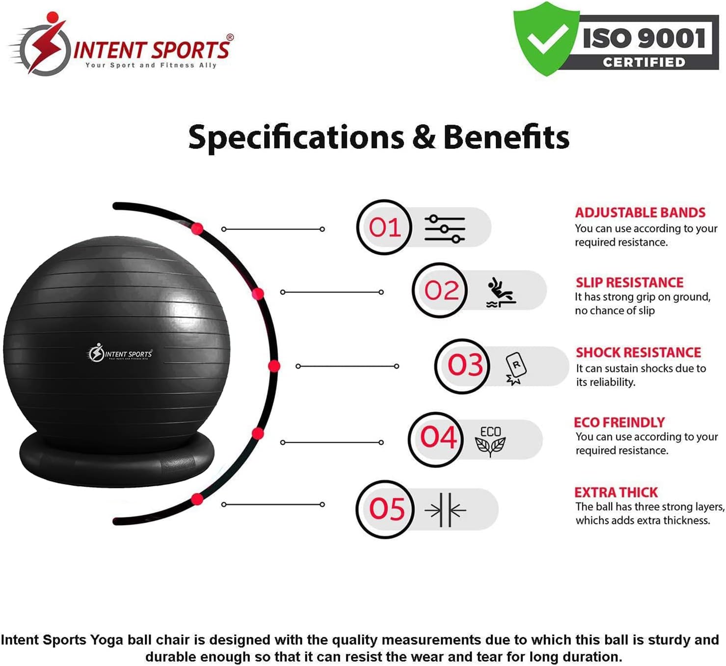 INTENT SPORTS Yoga Ball Chair
