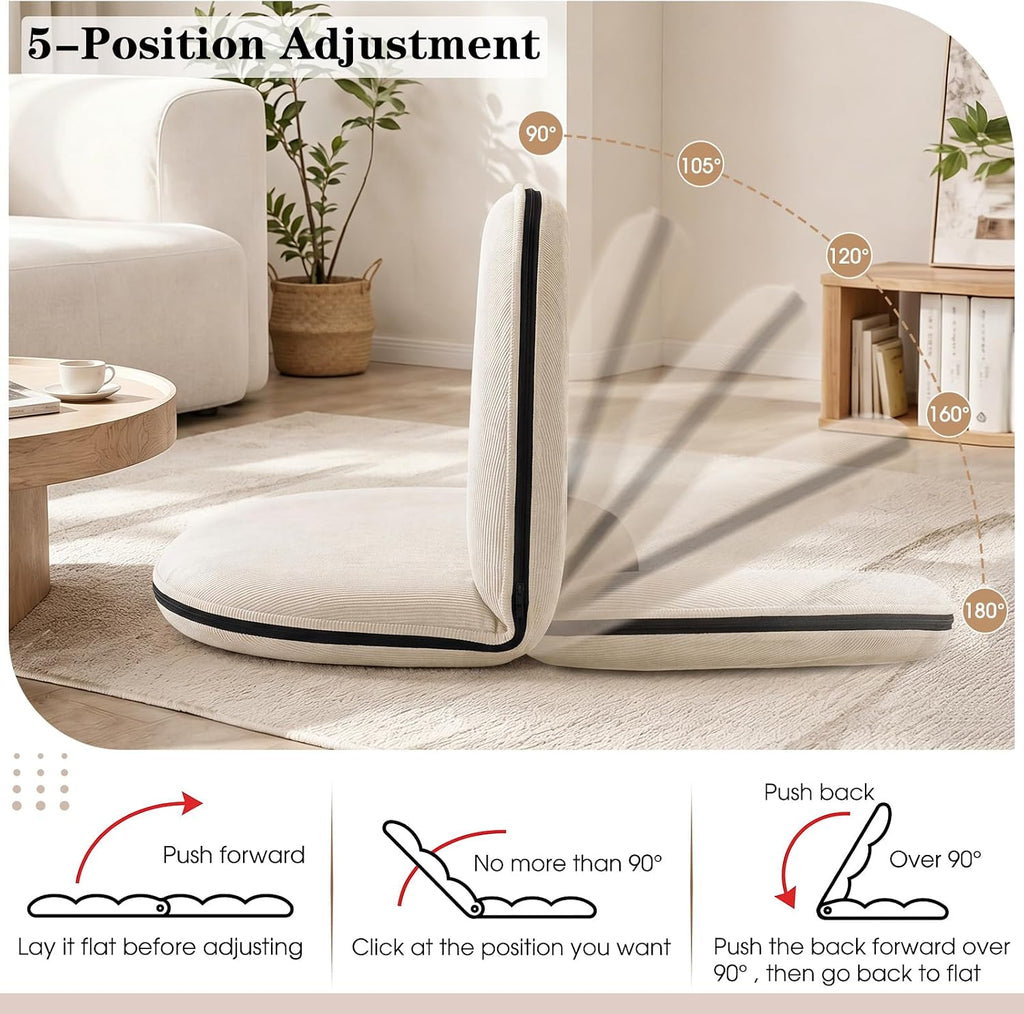 Xuhal Floor Chair with Back Support