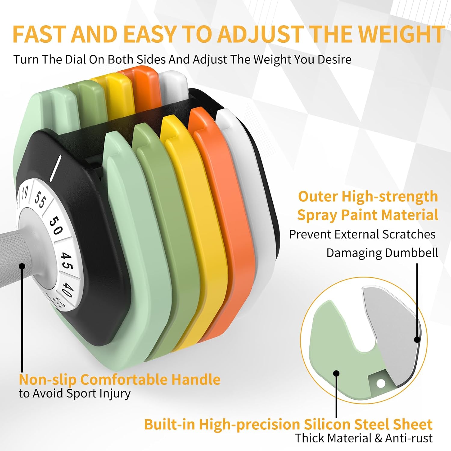 Adjustable Dumbbells Set Pair