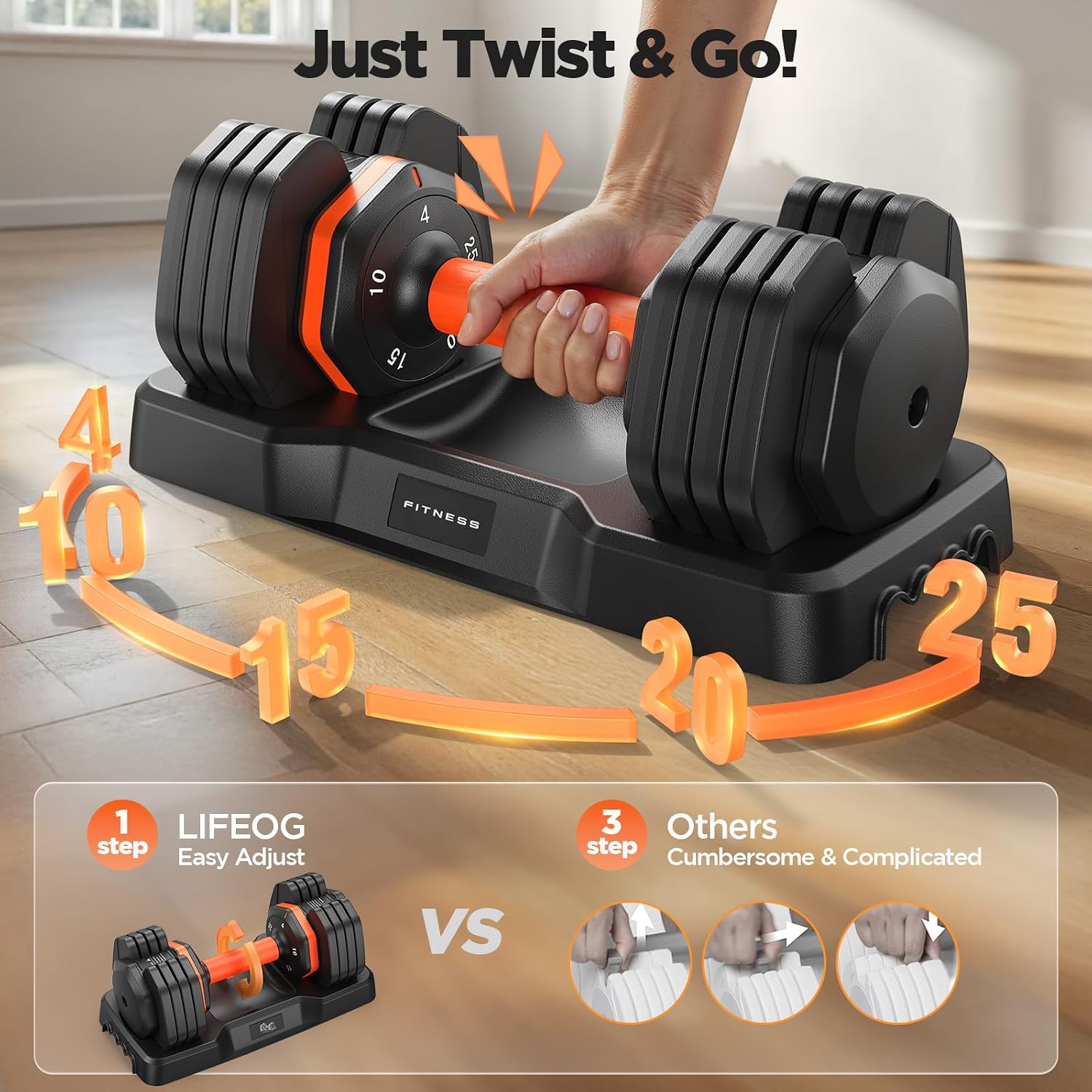 2026 FDB2 Adjustable Dumbbell Set of 2