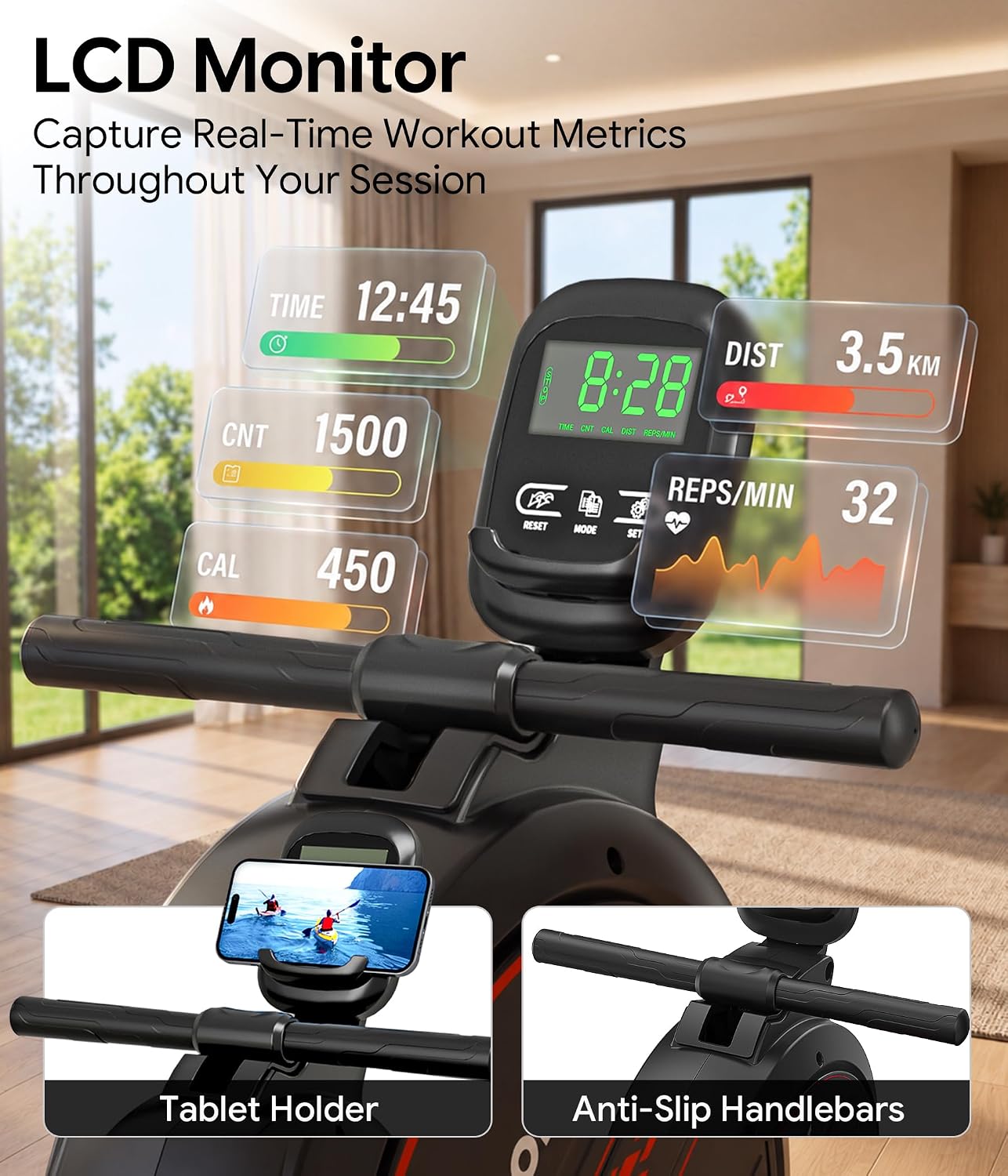 Wenoker Magnetic Home Rowing Machine
