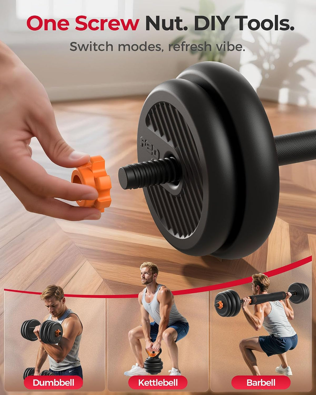 FEIERDUN DS2 5 In 1 Adjustable Dumbbells