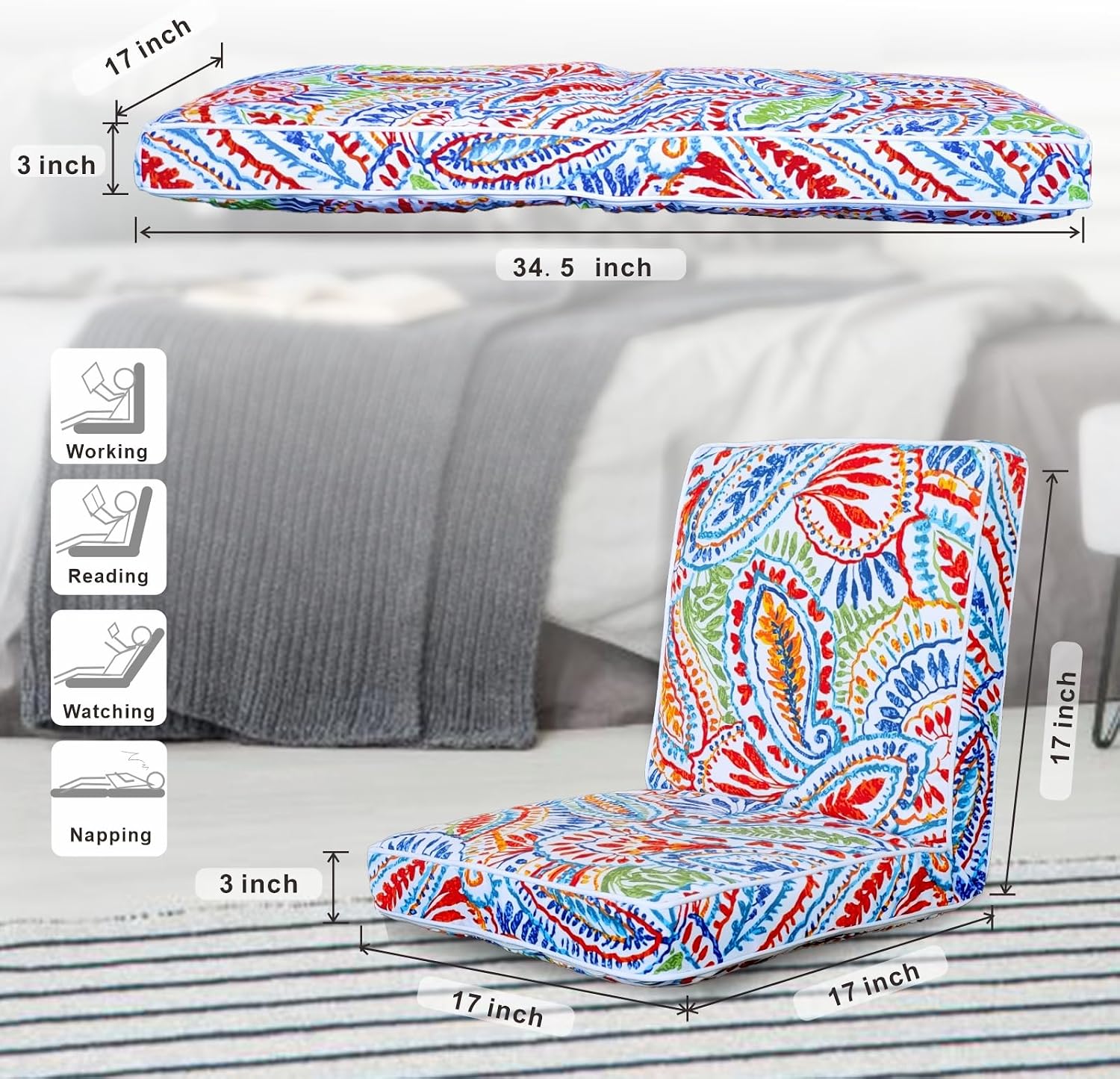JMGBird Foldable Floor Chair