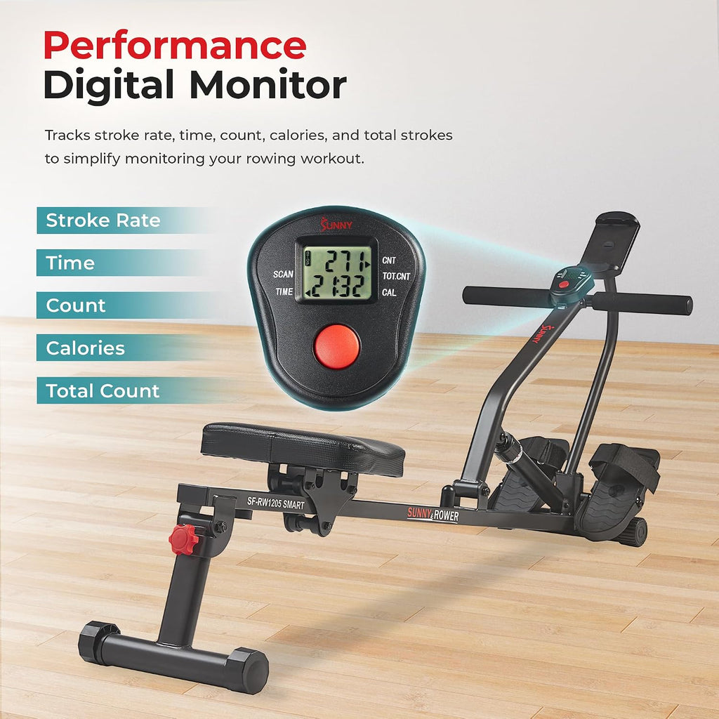 Sunny Compact Adjustable Rowing Machine