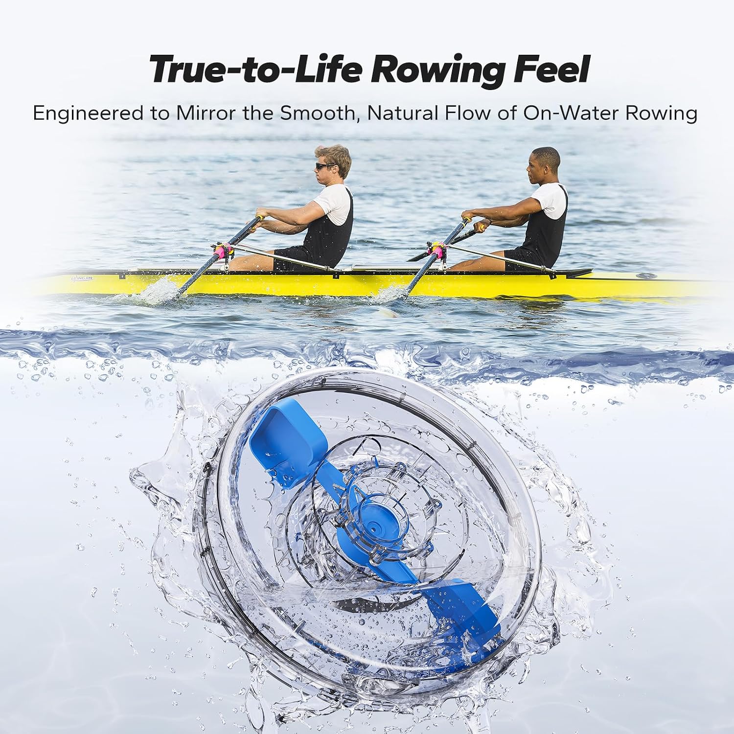 MERACH Foldable Water Rowing Machine