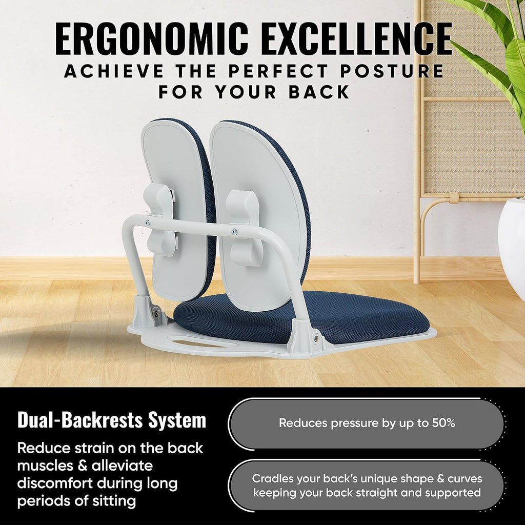 Floor Chair with Dual-Backrests