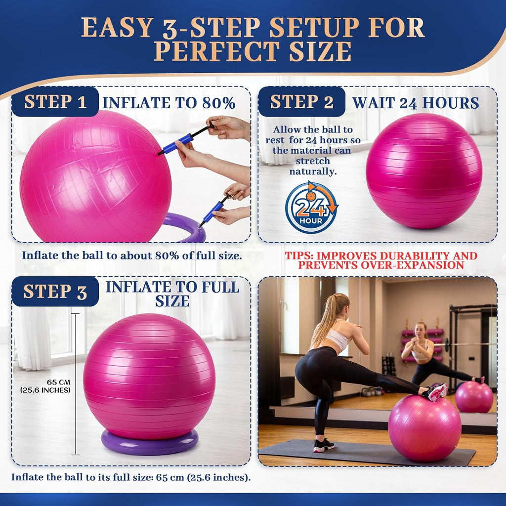 Jerify 3 Set Pilates Yoga Ball Chair