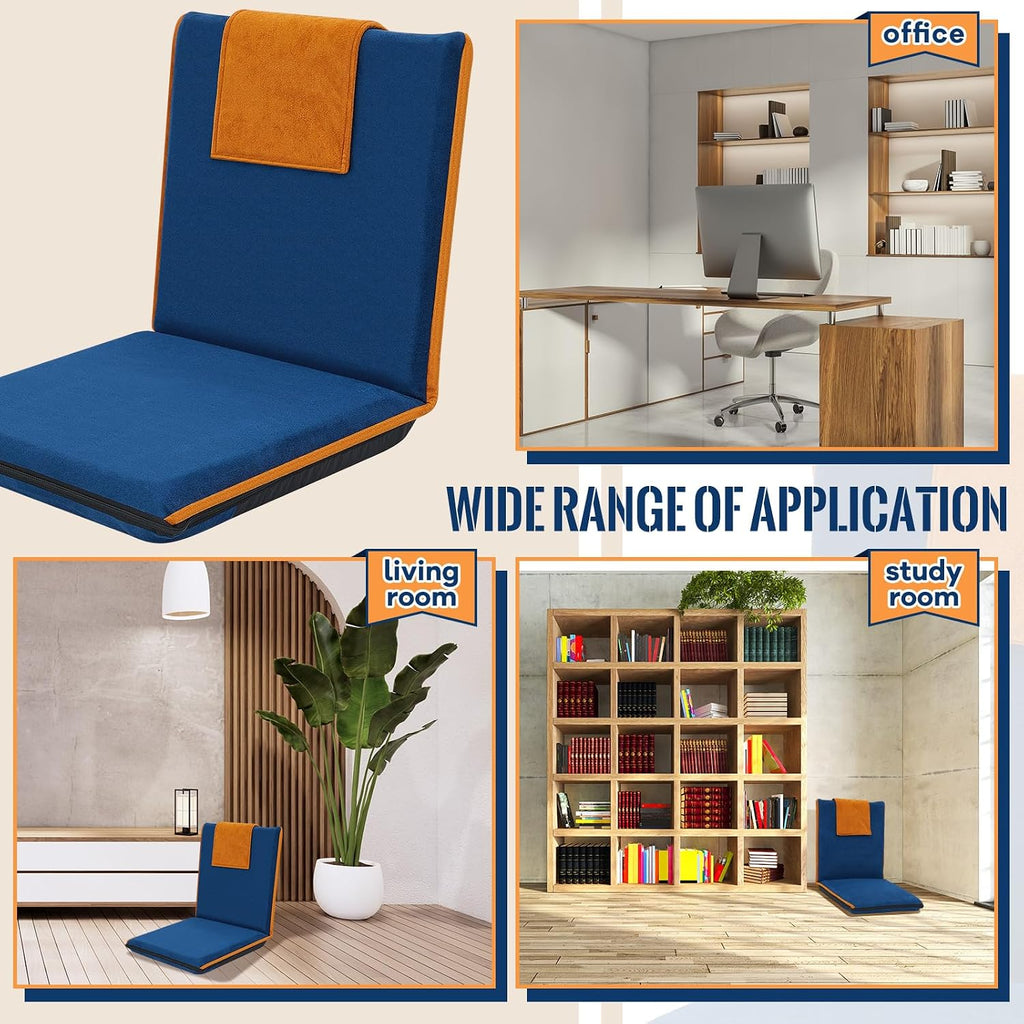 2 Pcs Floor Chair with Back Support