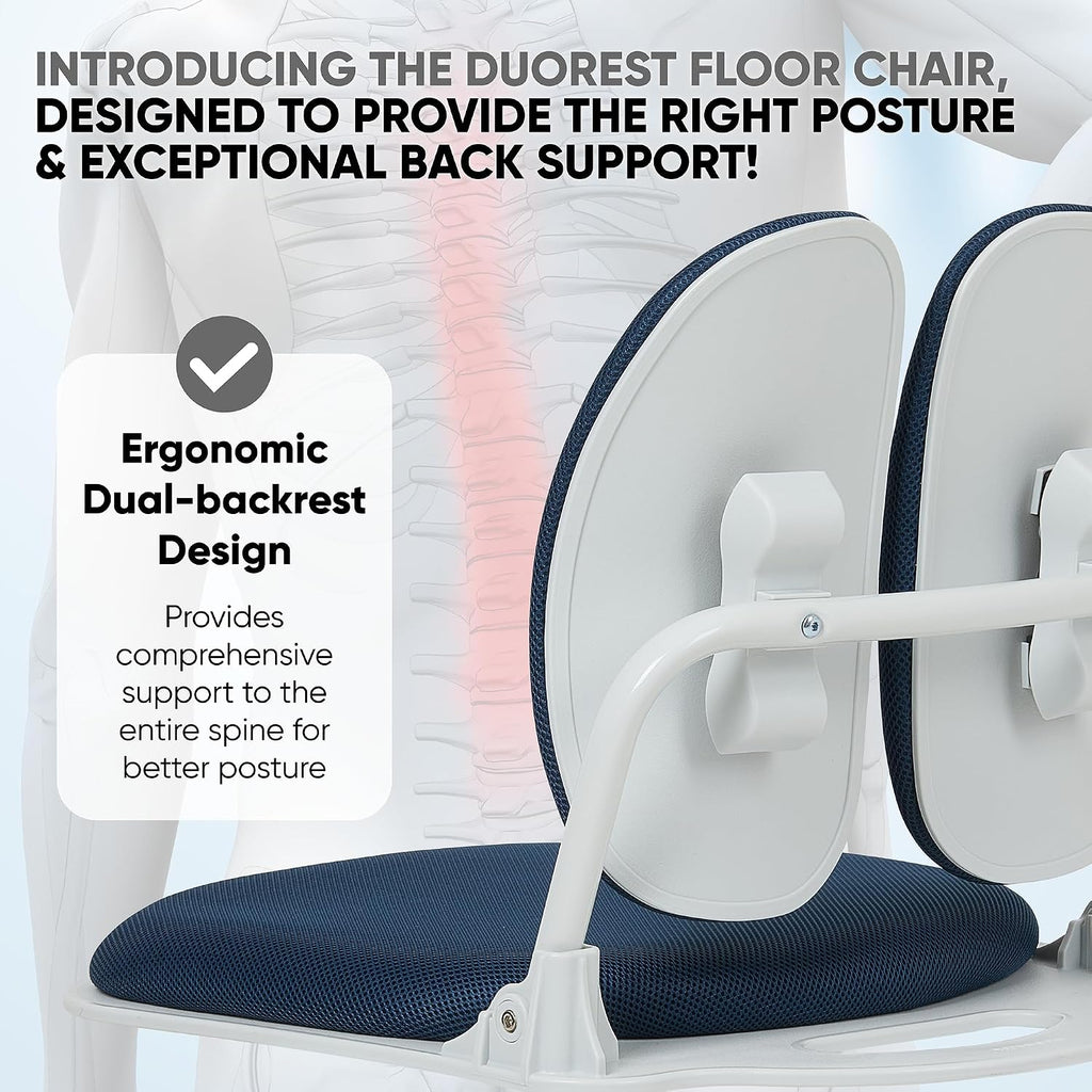 Floor Chair with Dual-Backrests