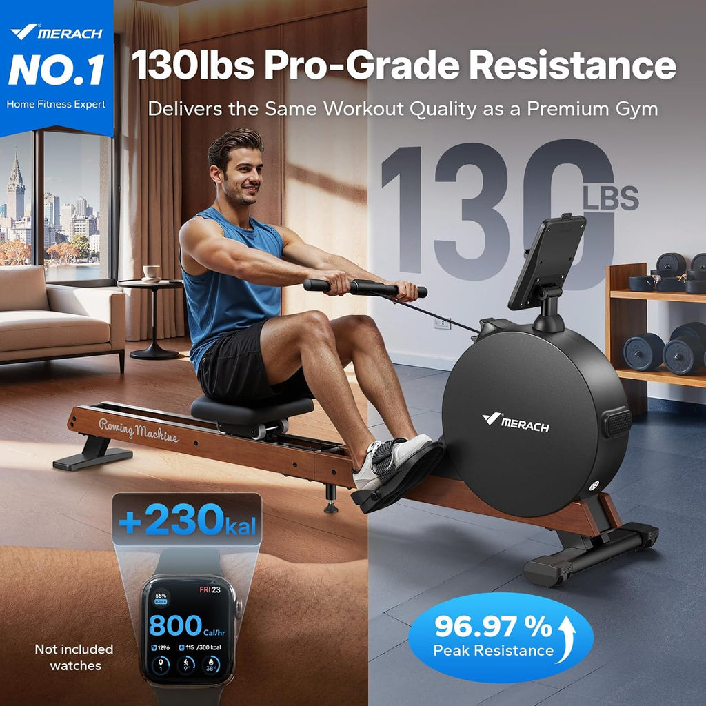 Pro-Grade Smart Magnetic Rowing Machine