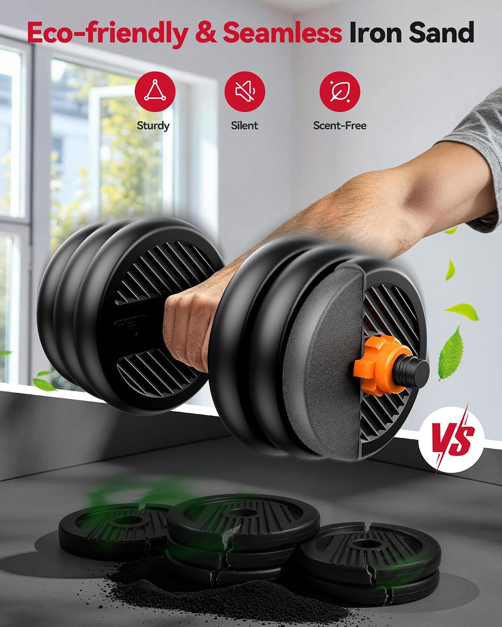 FEIERDUN DS2 5 In 1 Adjustable Dumbbells