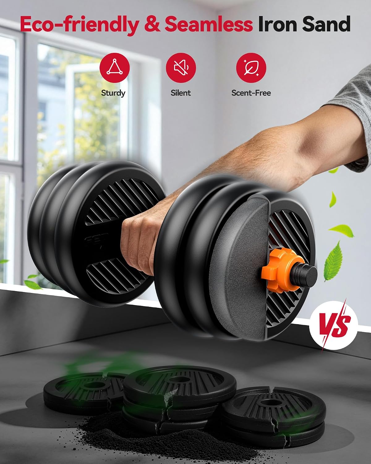 FEIERDUN DS2 5 In 1 Adjustable Dumbbells