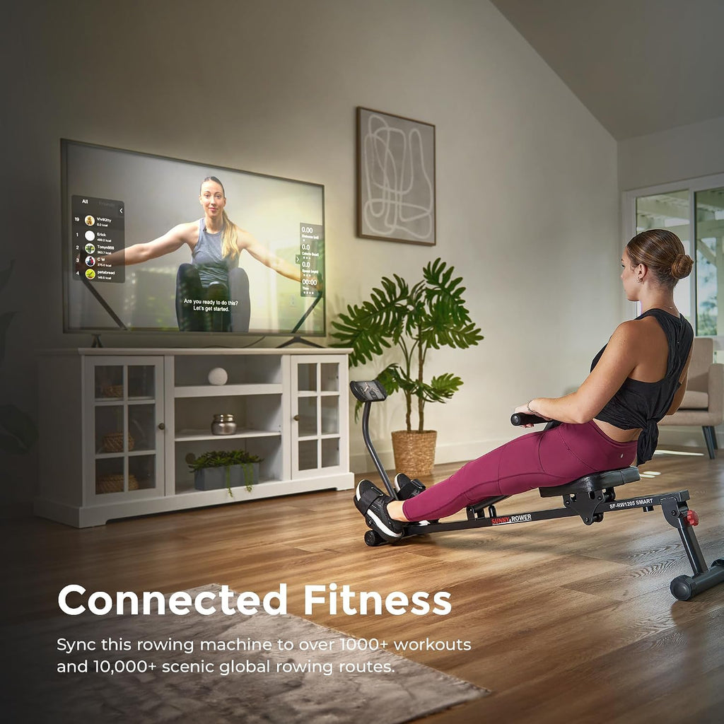 Sunny Compact Adjustable Rowing Machine