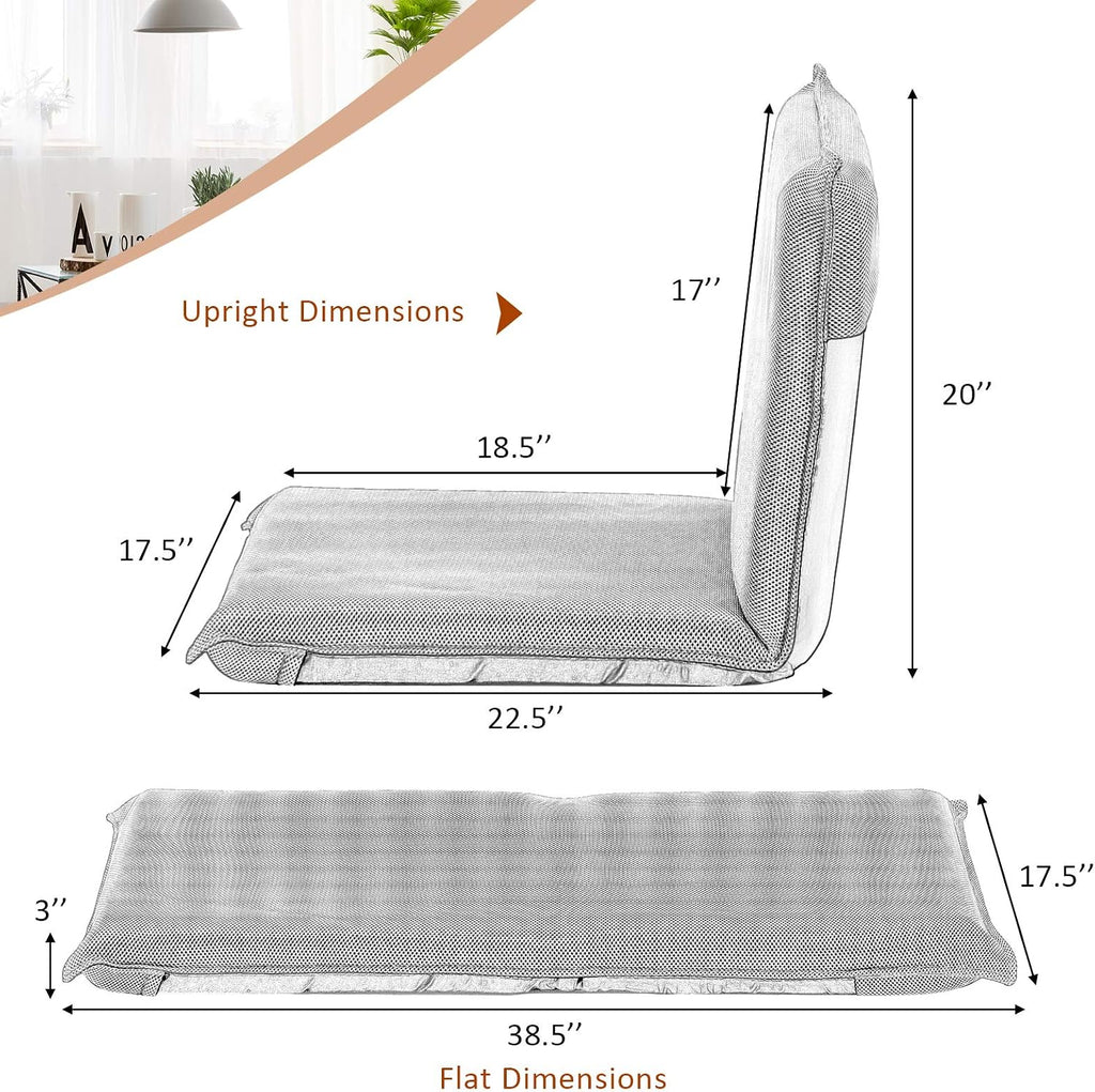 Giantex Adjustable Mesh Floor Sofa Chair
