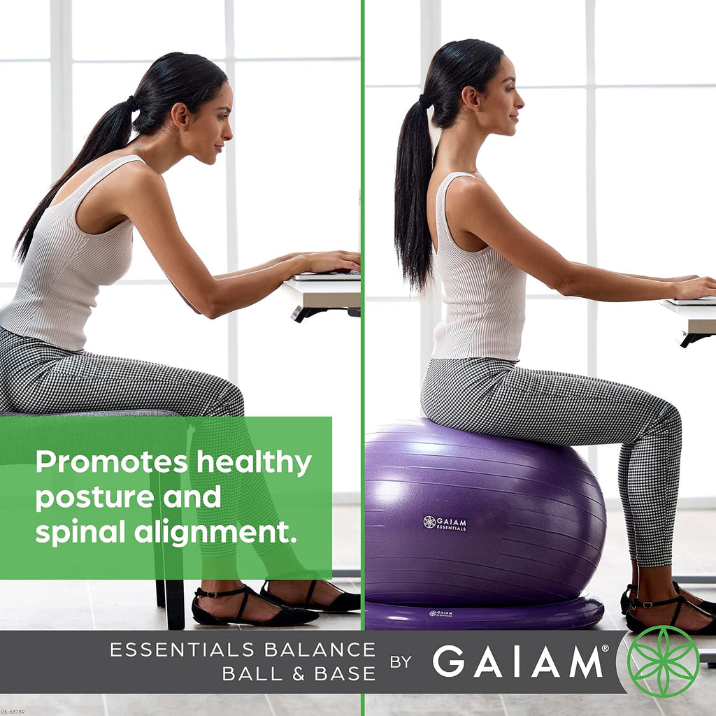 Gaiam Essentials Balance Ball Kit