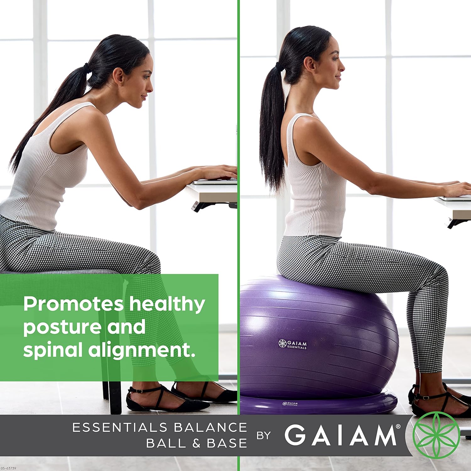 Gaiam Essentials Balance Ball Kit