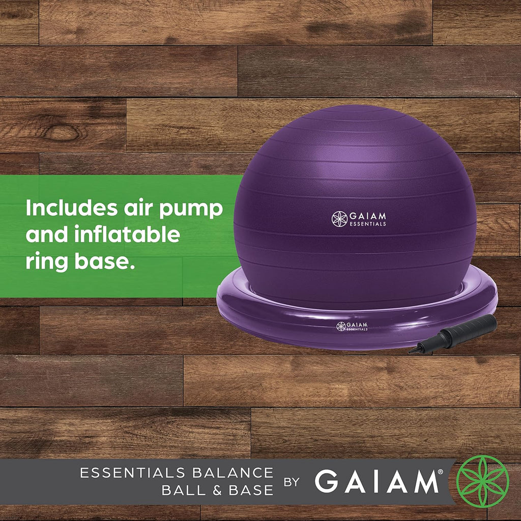 Gaiam Essentials Balance Ball Kit