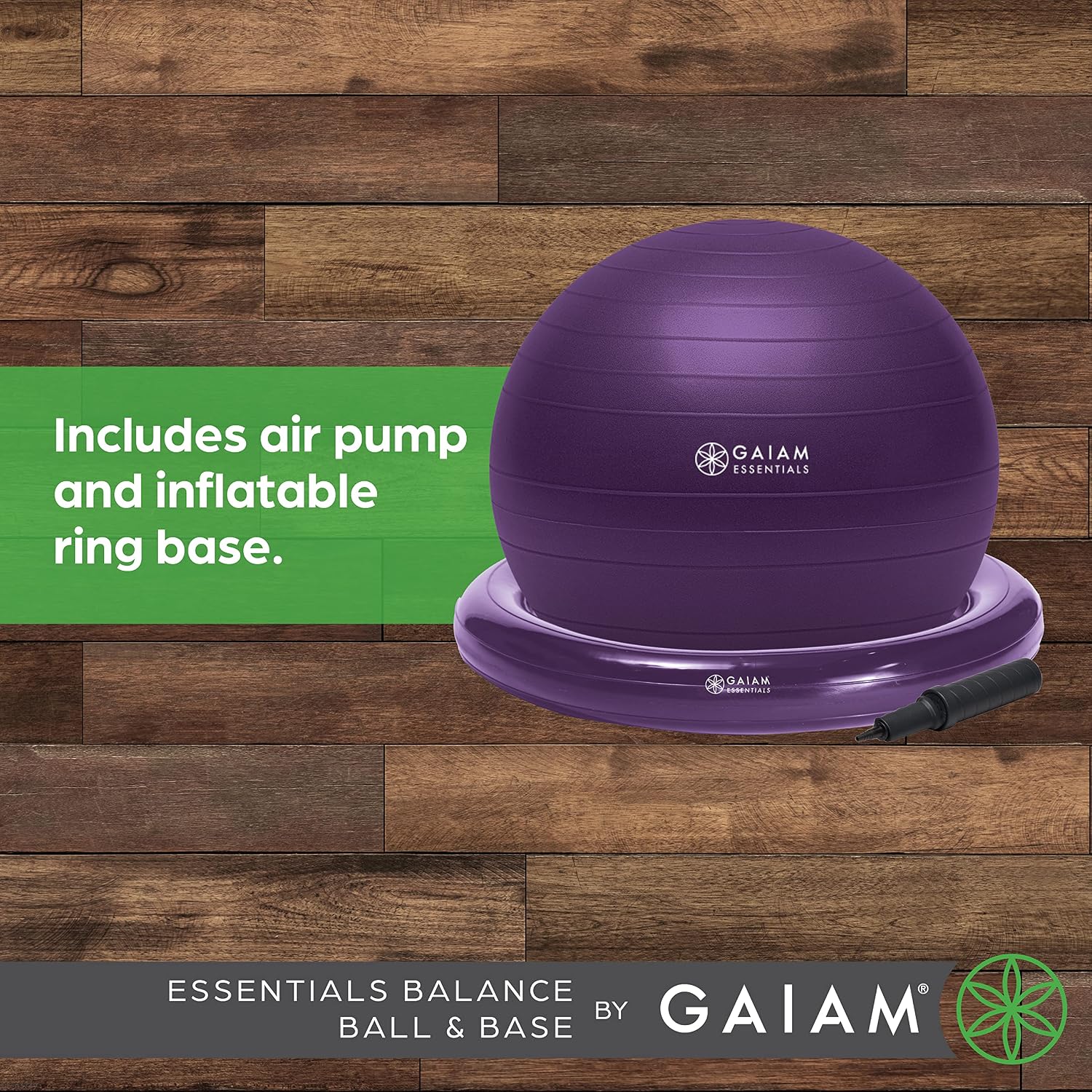 Gaiam Essentials Balance Ball Kit