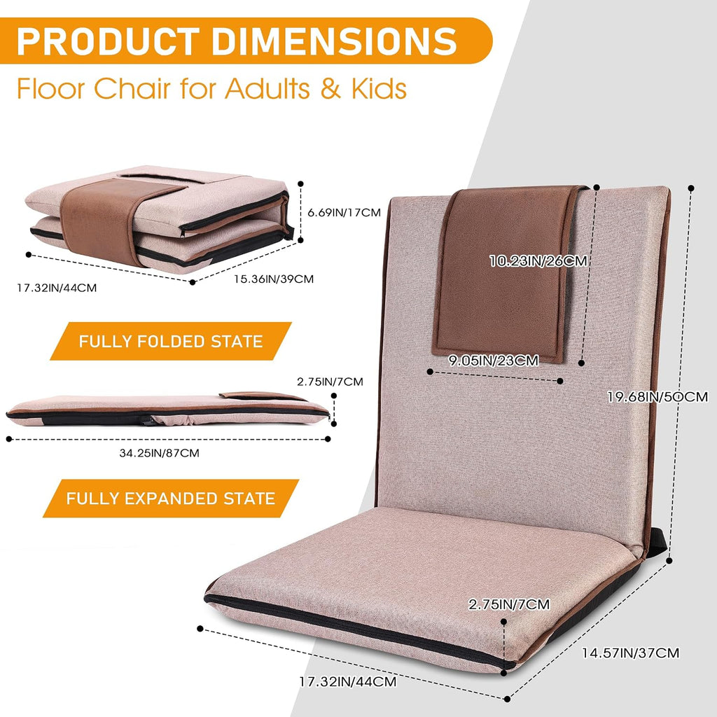 Floor Chair with Back Support