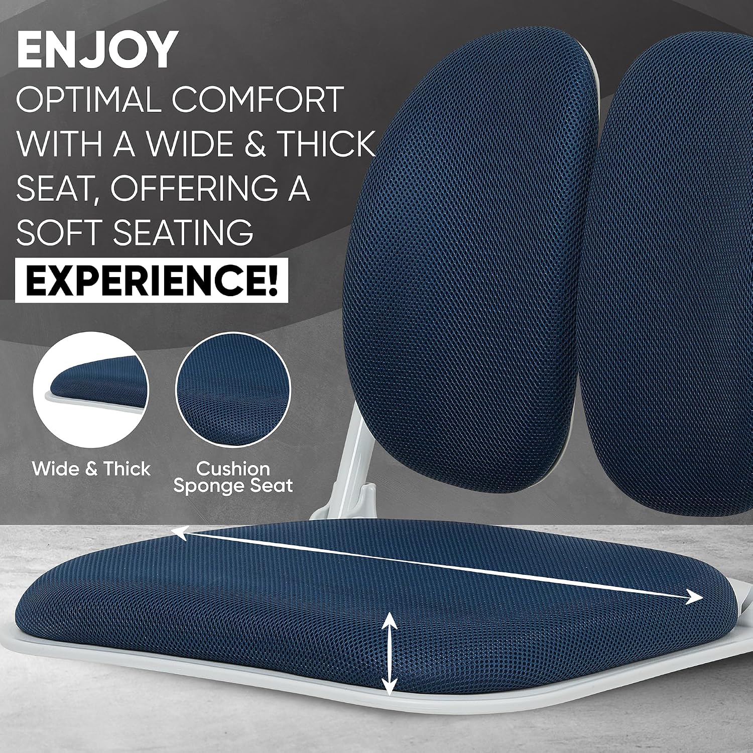 Floor Chair with Dual-Backrests